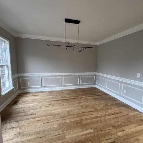 Exterior painting — siding and trim work